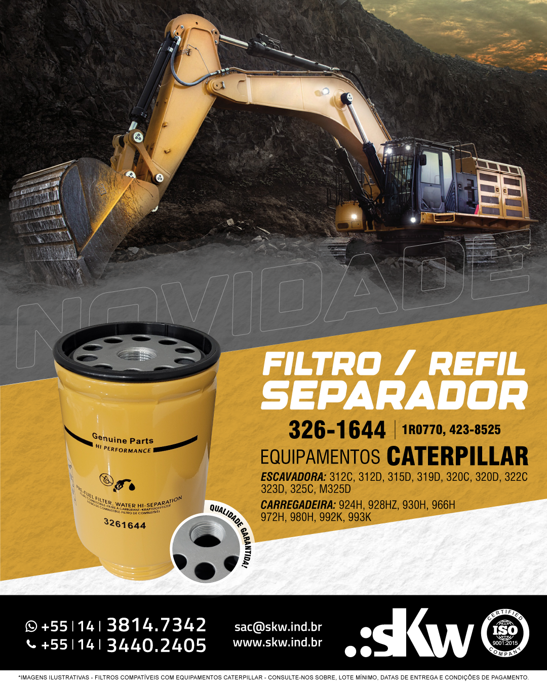 Novidades-FILTRO-SEP.AGUA-OLEO-3261644-CAT